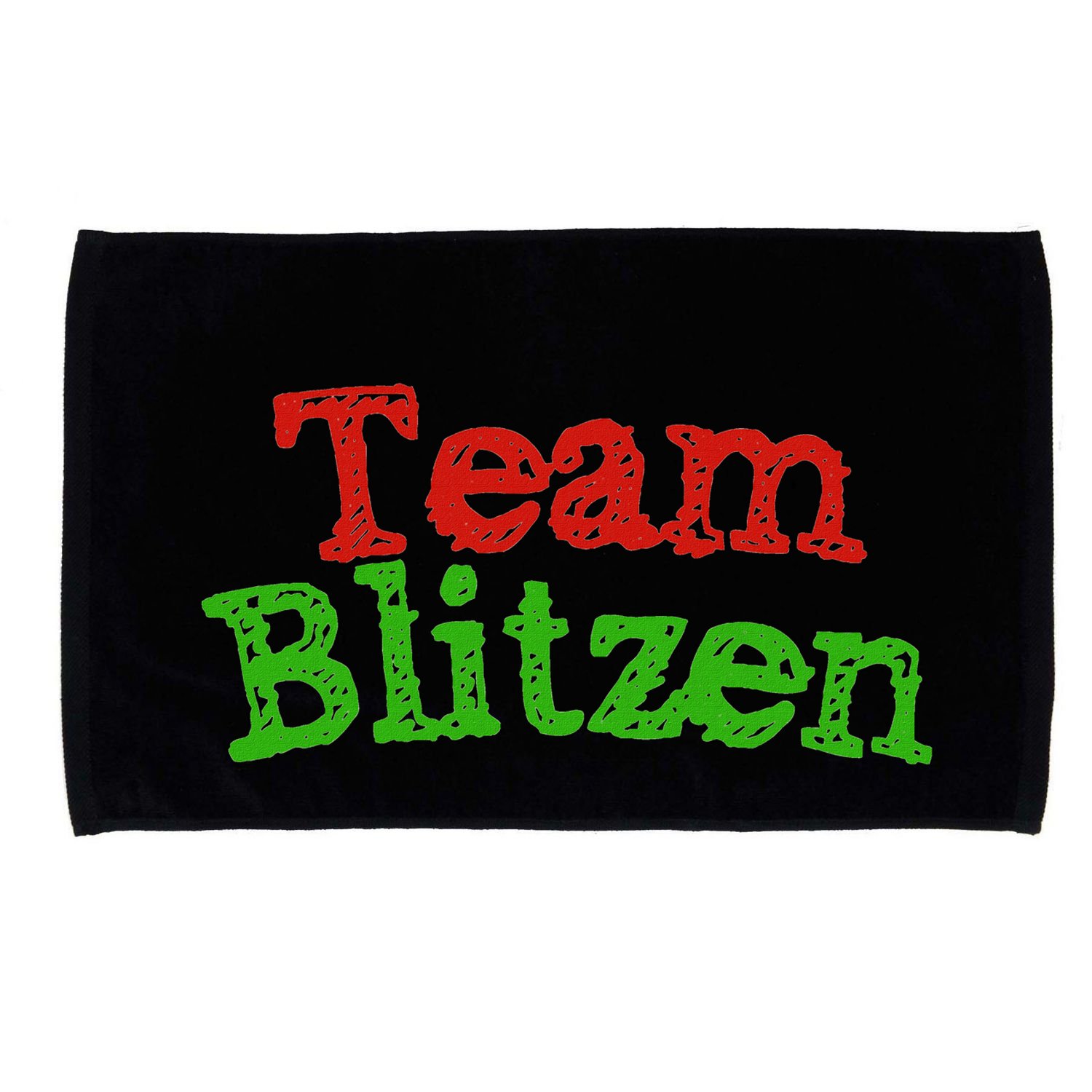 Team Blitzen Funny Reindeer Graphic Gift Microfiber Hand Towel