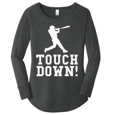 Touchdown Baseball Football Sports Gift Women's Perfect Tri Tunic Long Sleeve Shirt