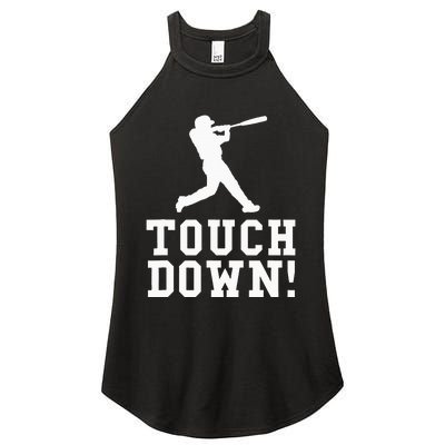 Touchdown Baseball Football Sports Gift Women's Perfect Tri Rocker Tank