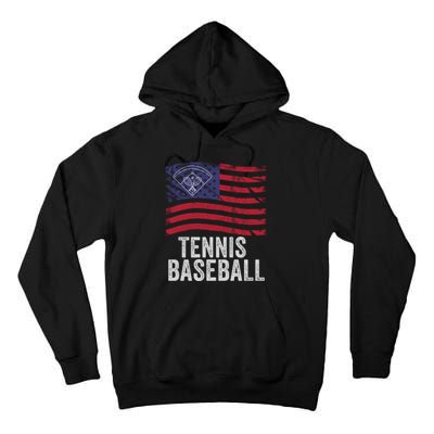 Tennis Baseball, Funny Tennis Baseball, Fun Game For All Ages, Perfect Outdoor F Tall Hoodie