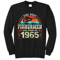 The Best Fishermen Are Born In 1965 Fishing Lovers Birthday Sweatshirt