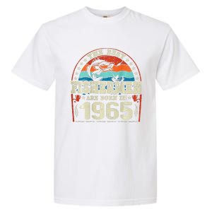 The Best Fishermen Are Born In 1965 Fishing Lovers Birthday Garment-Dyed Heavyweight T-Shirt