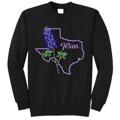 Texas Bluebonnet Flower Sweatshirt