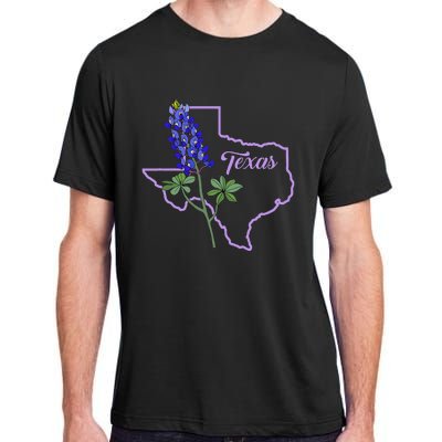 Texas Bluebonnet Flower Adult ChromaSoft Performance T-Shirt