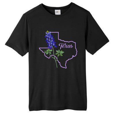 Texas Bluebonnet Flower Tall Fusion ChromaSoft Performance T-Shirt