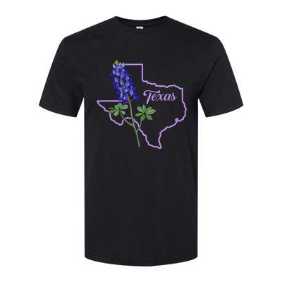 Texas Bluebonnet Flower Softstyle CVC T-Shirt