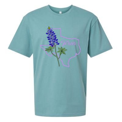 Texas Bluebonnet Flower Sueded Cloud Jersey T-Shirt