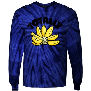 Totally Bananas | Funny Fruit Pun | Banana Tie-Dye Long Sleeve Shirt