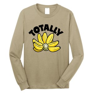 Totally Bananas | Funny Fruit Pun | Banana Long Sleeve Shirt