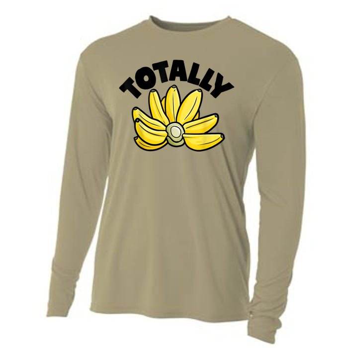 Totally Bananas | Funny Fruit Pun | Banana Cooling Performance Long Sleeve Crew