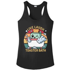 Toaster Bath Funny Retro Live Laugh Toaster Bath Ladies PosiCharge Competitor Racerback Tank