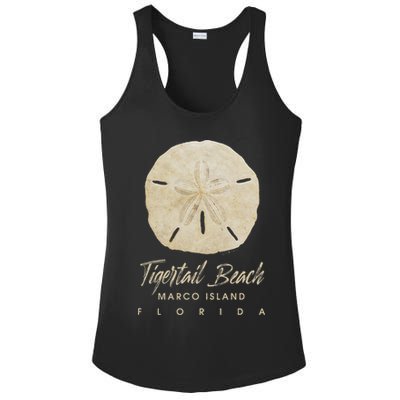 Tigertail Beach Florida Shelling Gift Souvenir Sand Dollar Ladies PosiCharge Competitor Racerback Tank