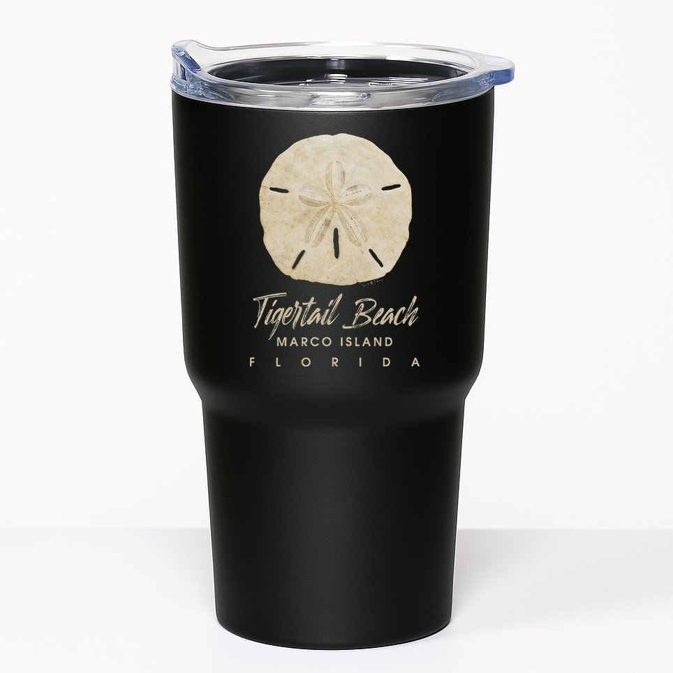 Tigertail Beach Florida Shelling Gift Souvenir Sand Dollar Tumbler
