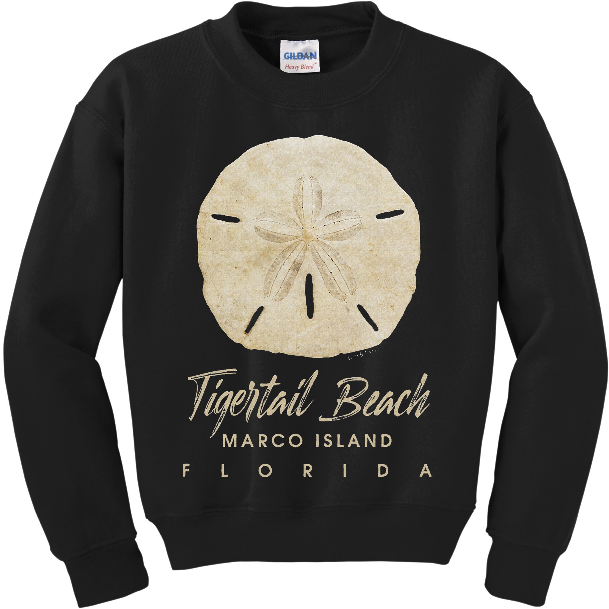 Tigertail Beach Florida Shelling Gift Souvenir Sand Dollar Kids Sweatshirt