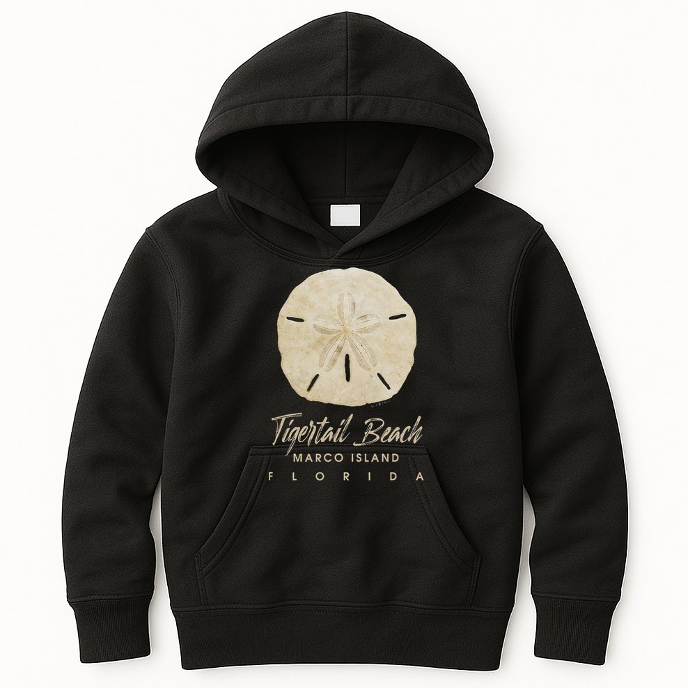 Tigertail Beach Florida Shelling Gift Souvenir Sand Dollar Kids Hoodie