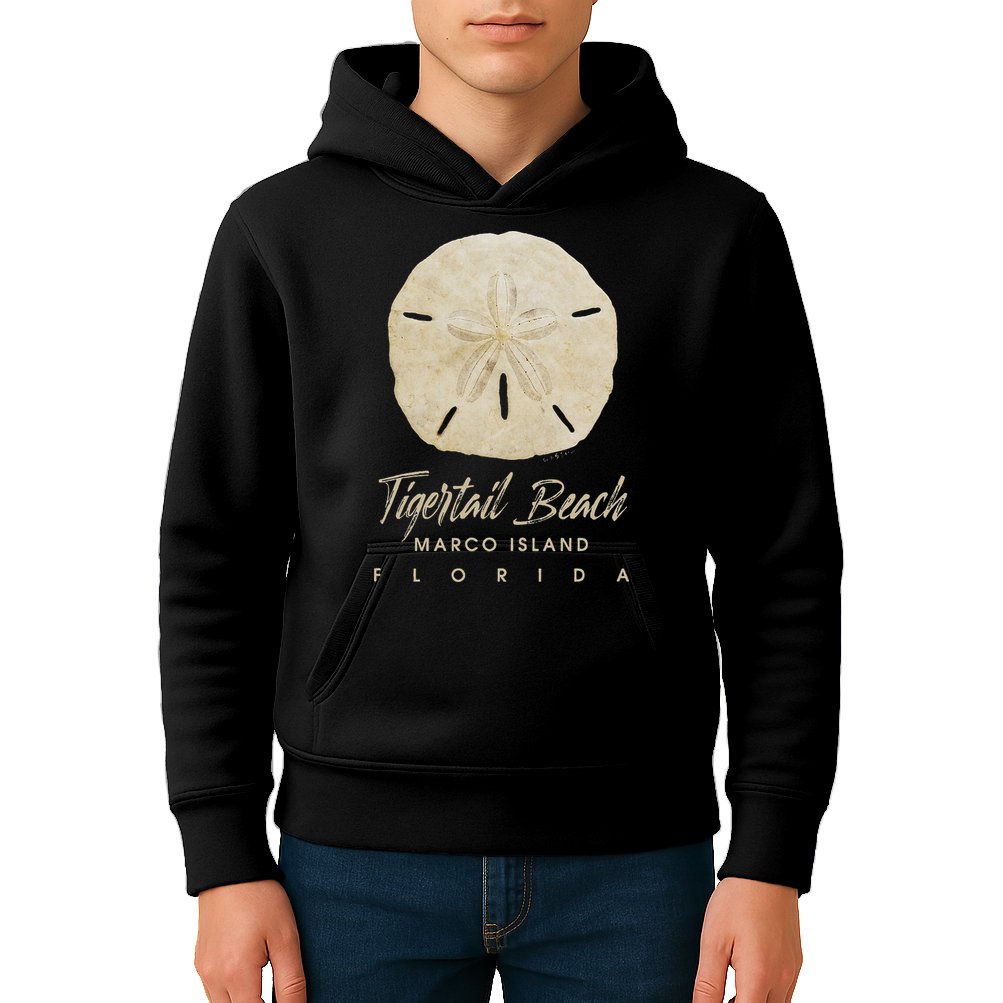 Tigertail Beach Florida Shelling Gift Souvenir Sand Dollar Kids Hoodie