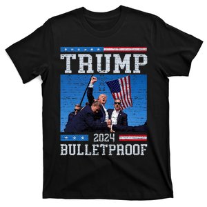 Trump Bulletproof Fight Fist Legend Donald Trump 2024 T-Shirt