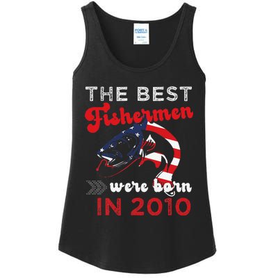 The Best Fishermen Were Born In 2010 Fun 12 Birthday Fishing Ladies Essential Tank