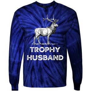 Trophy Buck Fathers Day Design For Husband Tie-Dye Long Sleeve Shirt