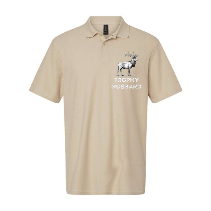 Trophy Buck Fathers Day Design For Husband Softstyle Adult Sport Polo