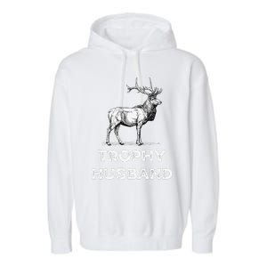 Trophy Buck Fathers Day Design For Husband Garment-Dyed Fleece Hoodie