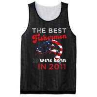 The Best Fishermen Were Born In 2011 Fun 11 Birthday Fishing Mesh Reversible Basketball Jersey Tank