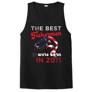 The Best Fishermen Were Born In 2011 Fun 11 Birthday Fishing PosiCharge Competitor Tank