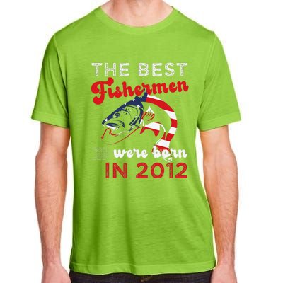 The Best Fishermen Were Born In 2012 Fun 10 Birthday Fishing Adult ChromaSoft Performance T-Shirt