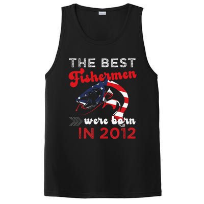 The Best Fishermen Were Born In 2012 Fun 10 Birthday Fishing PosiCharge Competitor Tank