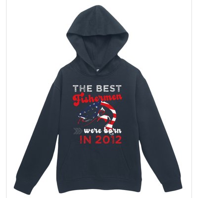 The Best Fishermen Were Born In 2012 Fun 10 Birthday Fishing Urban Pullover Hoodie