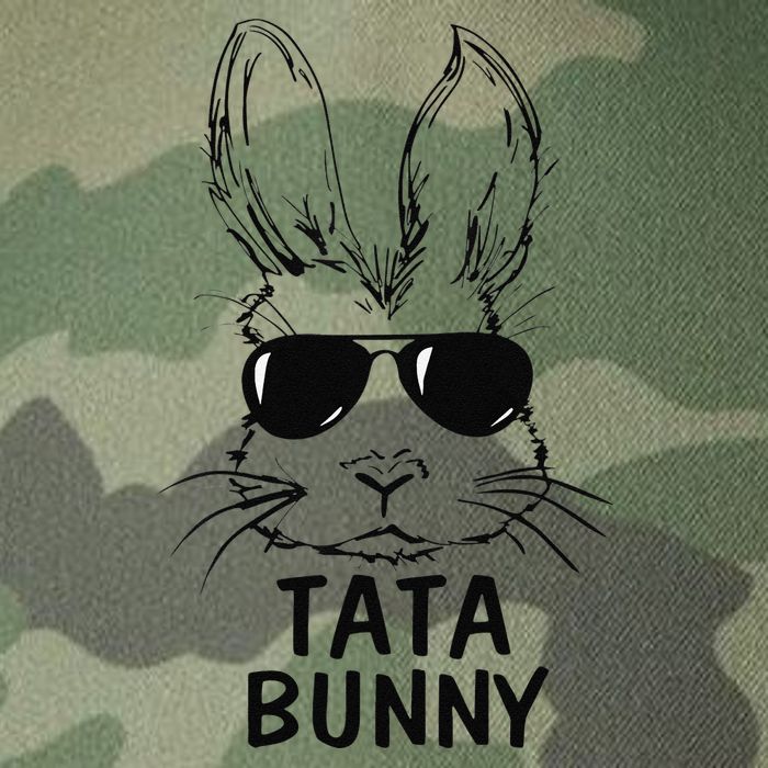 Tata Bunny Face With Sunglasses Easter Matching Family Legacy Tie Dye Trucker Hat