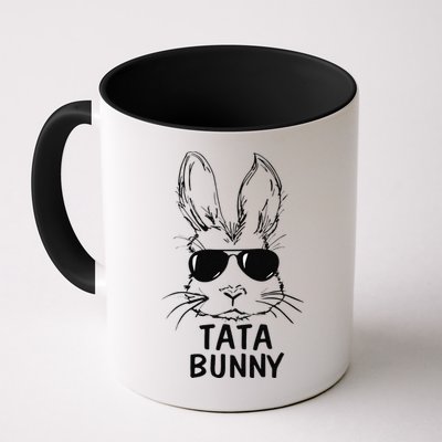 Tata Bunny Face With Sunglasses Easter Matching Family Mug
