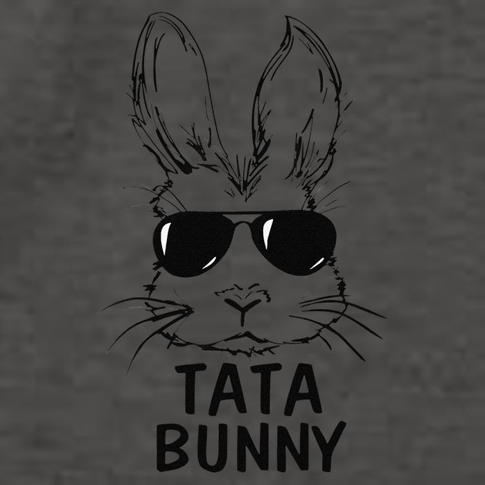 Tata Bunny Face With Sunglasses Easter Matching Family Vector Backpack