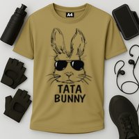 Tata Bunny Face With Sunglasses Easter Matching Family Performance Shirt