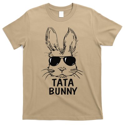 Tata Bunny Face With Sunglasses Easter Matching Family T-Shirt