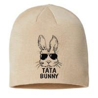 Tata Bunny Face With Sunglasses Easter Matching Family Sustainable Beanie