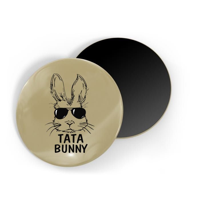 Tata Bunny Face With Sunglasses Easter Matching Family Magnet