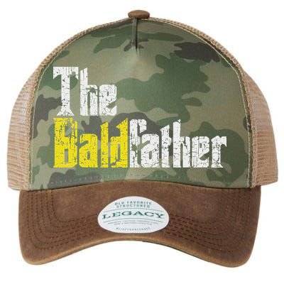 The Baldfather Funny Birthday For Bald Legacy Tie Dye Trucker Hat