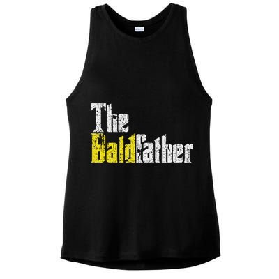 The Baldfather Funny Birthday For Bald Ladies PosiCharge Tri-Blend Wicking Tank