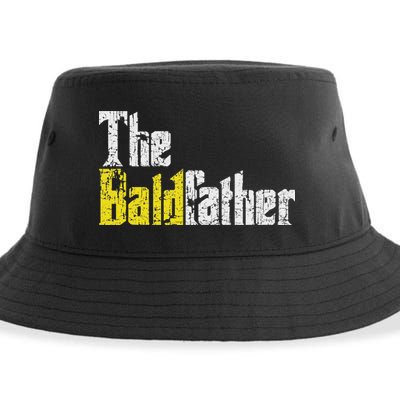The Baldfather Funny Birthday For Bald Sustainable Bucket Hat