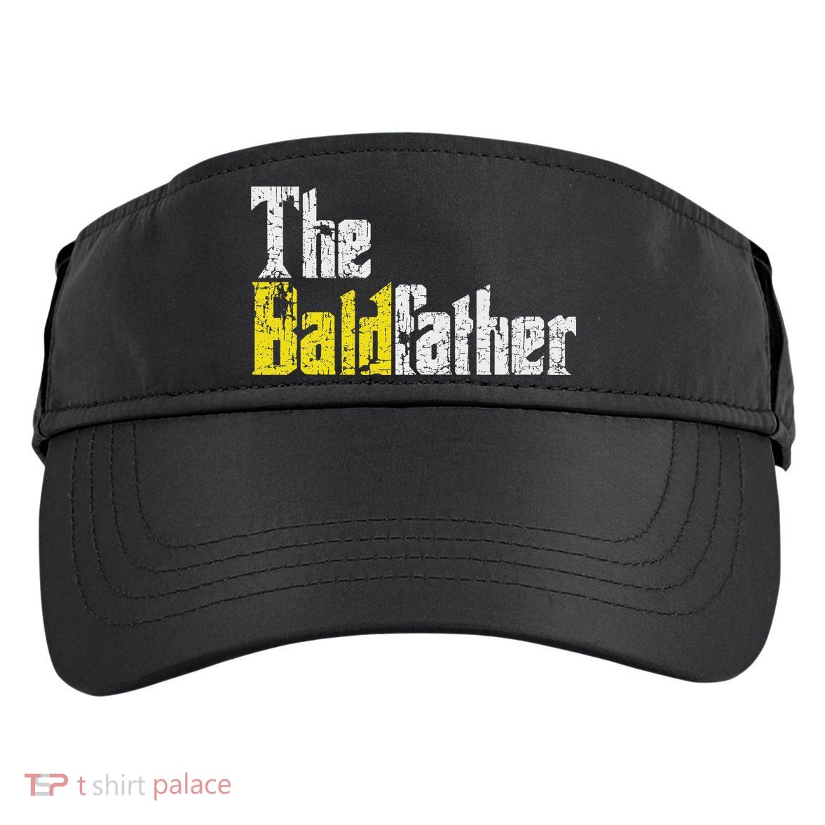 The Baldfather Funny Birthday For Bald Adult Drive Performance Visor