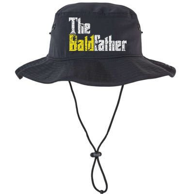 The Baldfather Funny Birthday For Bald Bucket Hat