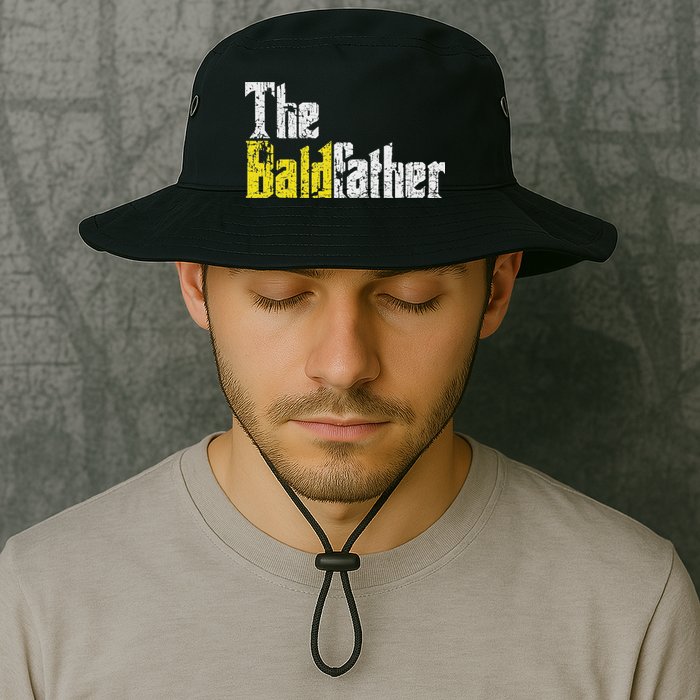 The Baldfather Funny Birthday For Bald Bucket Hat