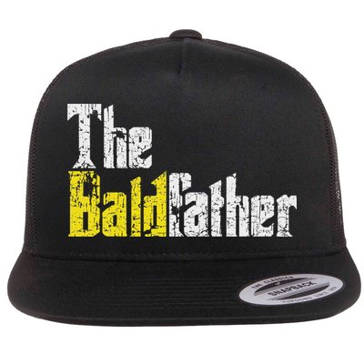 The Baldfather Funny Birthday For Bald Flatbill Hat
