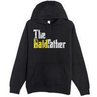 The Baldfather Funny Birthday For Bald Premium Pullover Hoodie