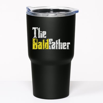 The Baldfather Funny Birthday For Bald Tumbler
