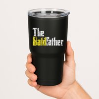 The Baldfather Funny Birthday For Bald Tumbler