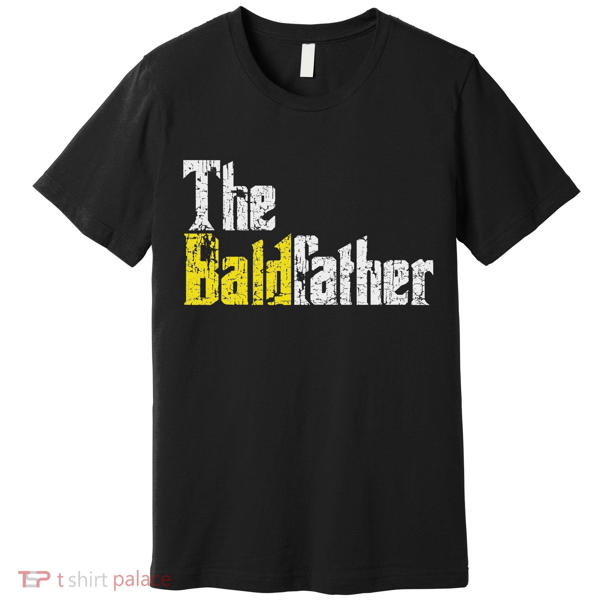 The Baldfather Funny Birthday For Bald Premium T-Shirt