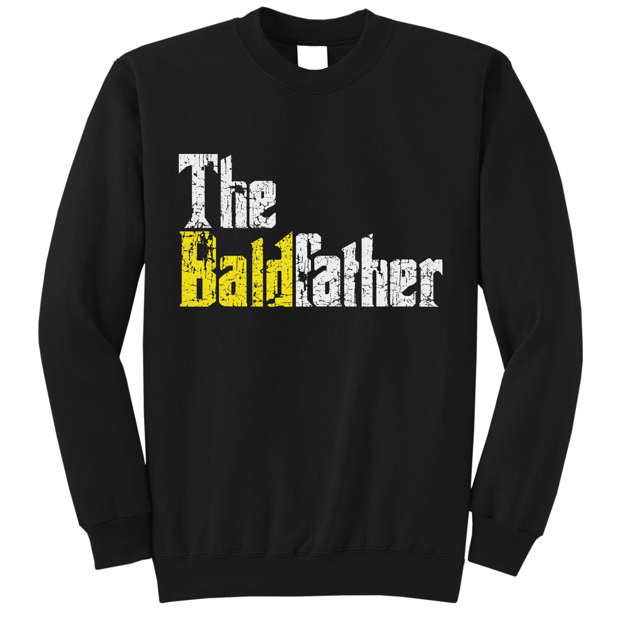 The Baldfather Funny Birthday For Bald Tall Sweatshirt