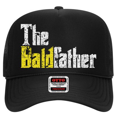 The Baldfather Funny Birthday For Bald Trucker Hat